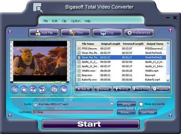 Bigasoft Total Video Converter 5.1.1.6250 download free
